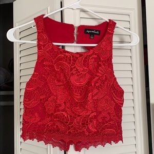 Sequin hearts  shirt